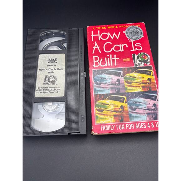 Vintage VHS Tape HOW A CAR IS BUILT With Parrot Parents Choice - Picture 9 of 9